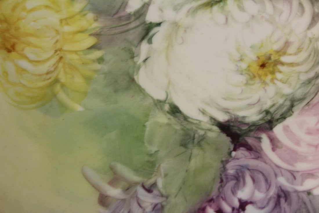 Large Hand Painted Charger - 6