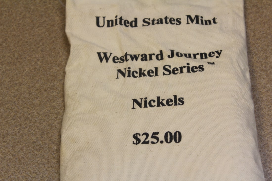 US Mint Westward Journey Nickel Series Nickels: $25.00 worth of nickels - sealed bag