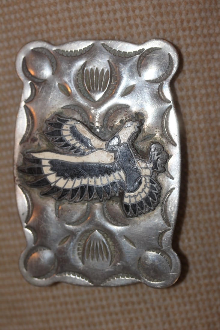 Enamel Eagle Belt Buckle (1 of 4)