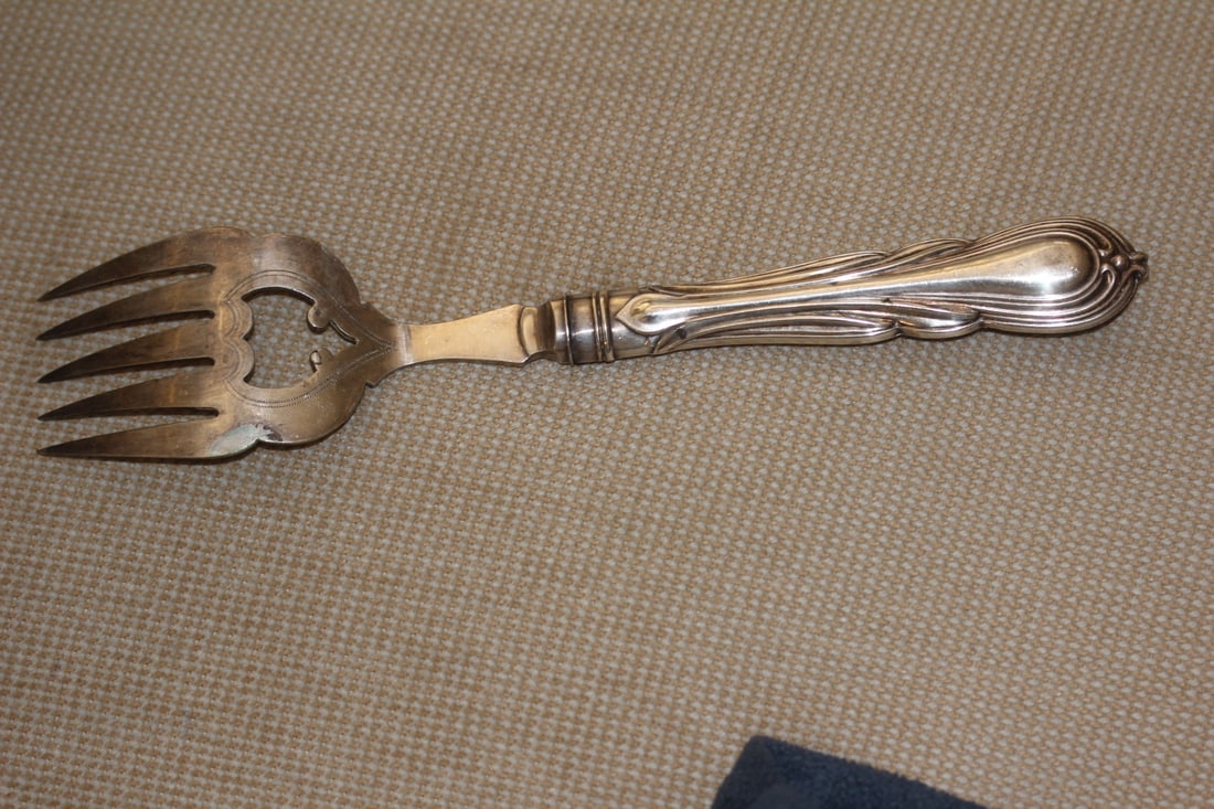 Sterling Handle Serving Fork - 2