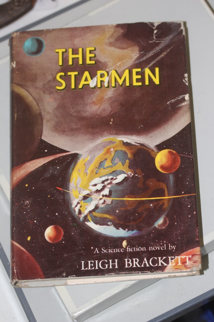 Hardcover Novel: "The Starmen": rare - first edition hardcover novel by Leigh Brackett