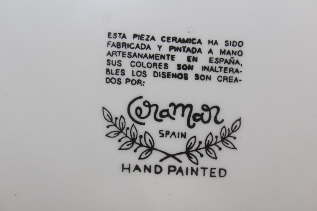 Decorative Spain Ceramic Charger - 6