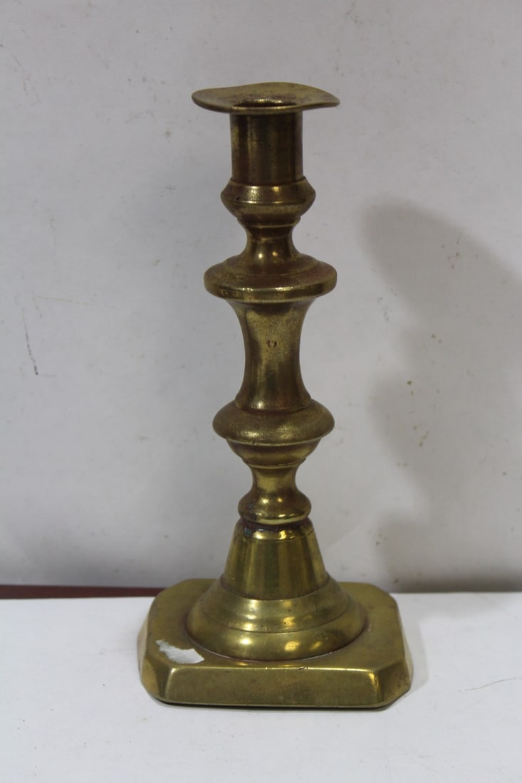 A Vintage Single Brass Candleholder (1 of 5)