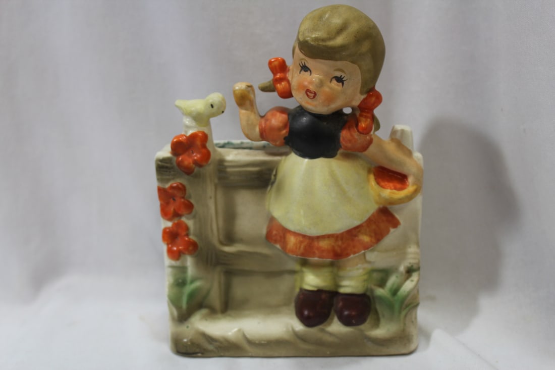 A Hummel-Style Figurine: 6 1/2" tall