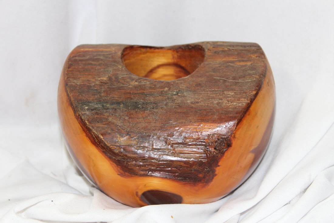 A Cedar Bowl: 4 1/2" tall
