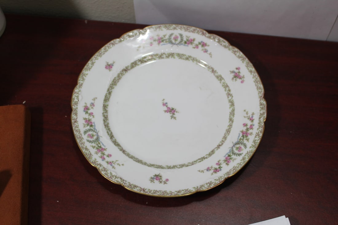 A Vintage Limoges Plate: 9 3/4" in diameter
