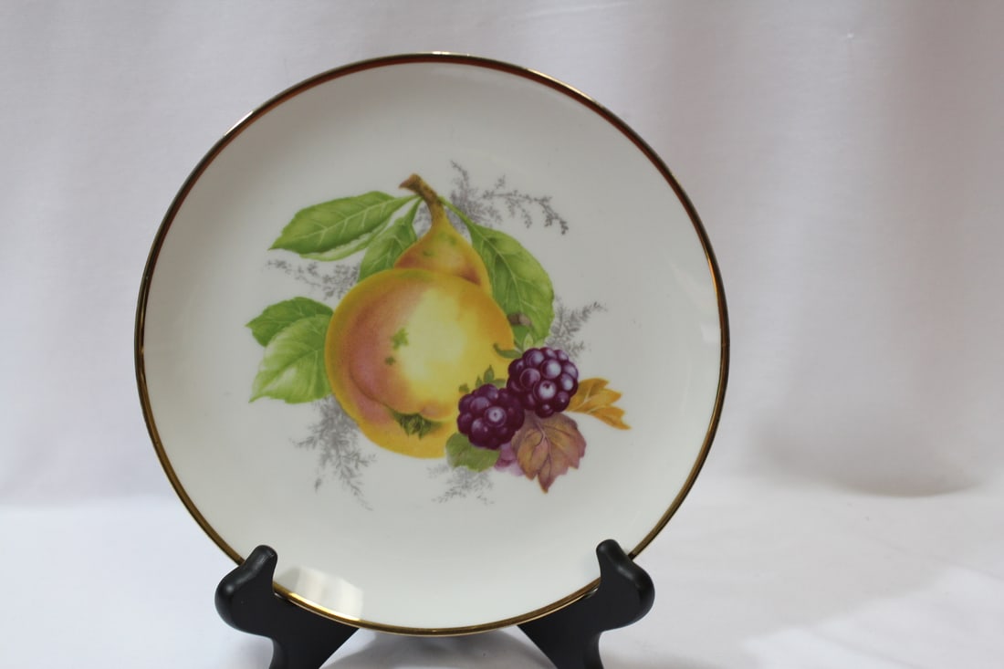 A Bavarian Fruit Plate: 7 1/2" in diameter - made in Germany