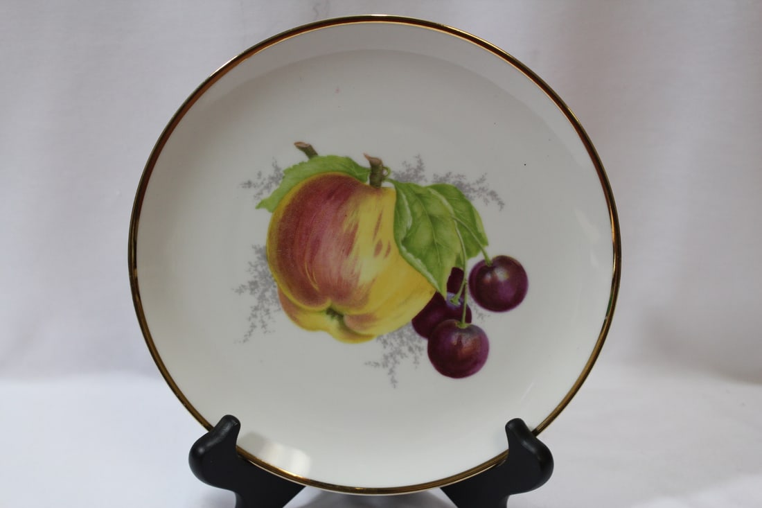 A Bavarian Fruit Plate: 7 1/2" in diameter - made in Germany