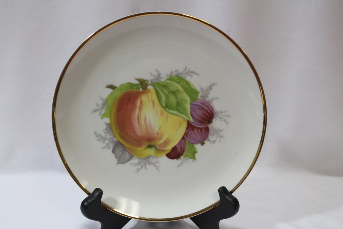A Bavarian Fruit Plate: 7 1/2" in diameter - made in Germany