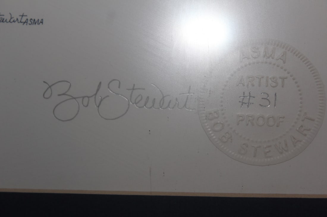 Framed, Signed Ship Print - 2