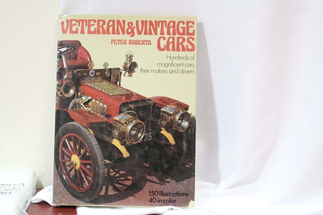 Hardcover Book: Veteran and Vintage Cars: hardcover book - with dustjacket