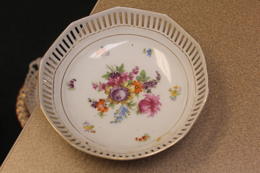 Bavaria Reticulated Bowl: early 20th century - 8 1/8" in diameter