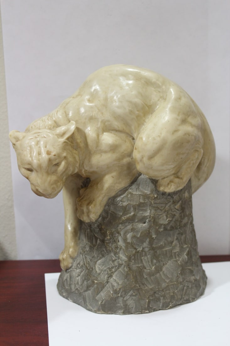 A J.L. Boulton Carved Sculpture: 10 1/4" tall - signed