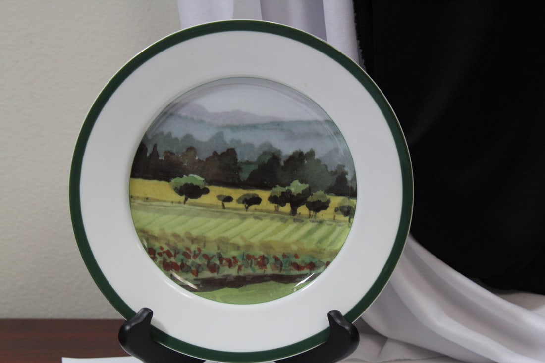 A Sonoma County Plate: 8 1/4" in diameter