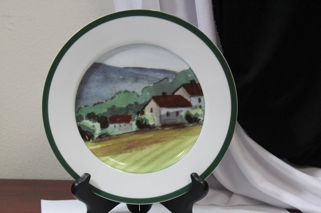 A Sonoma County Plate: 8 1/4" in diameter