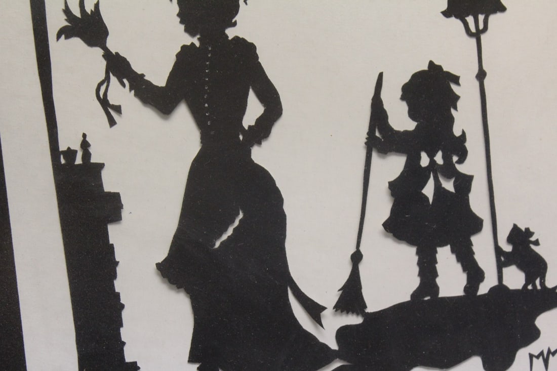 A Framed Stancil Work - 4