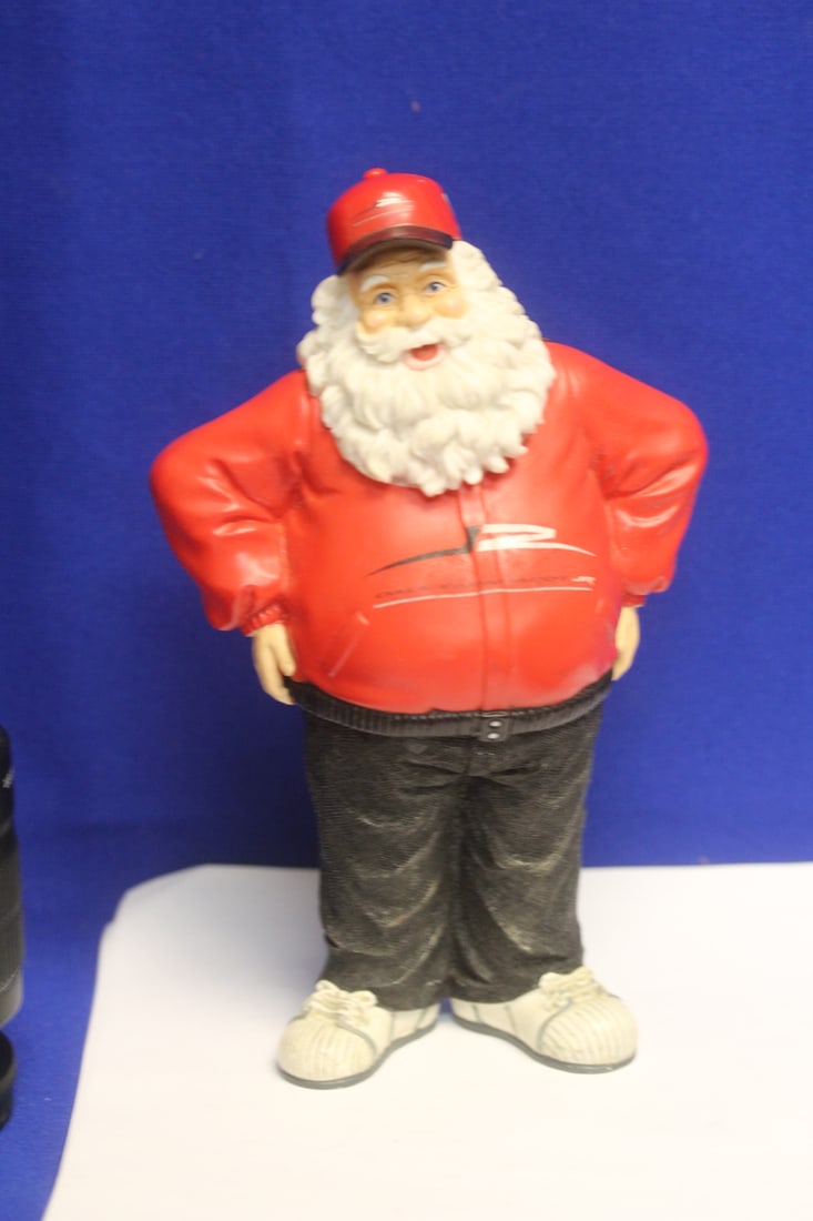 A Dale Earnhardt Jr Figurine: resin - 8 inches tall