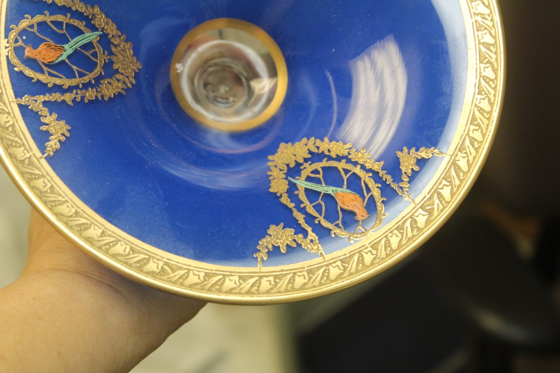 Applied Glass Compote - 4