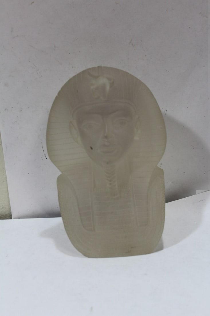 An Egyptian Lucite Bust: 8 1/8" tall