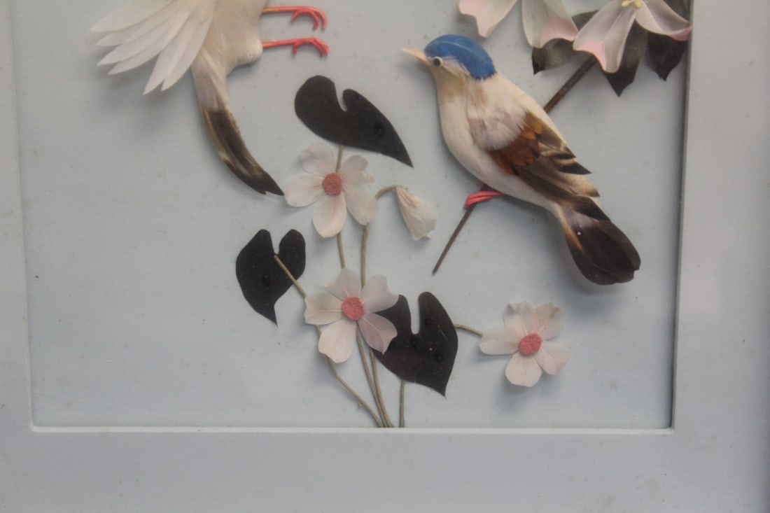 Bird Art Inside a Shadow Box - 3