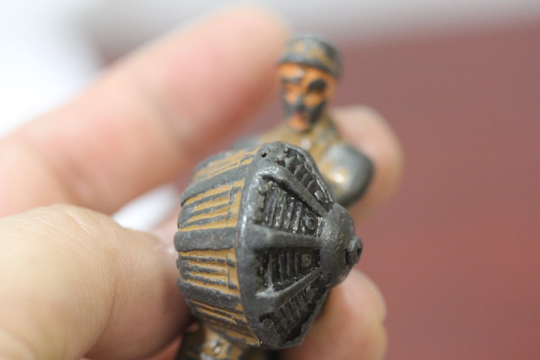 A Polychrome Worker Figurine - 5