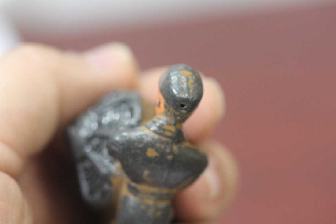 A Polychrome Worker Figurine - 7