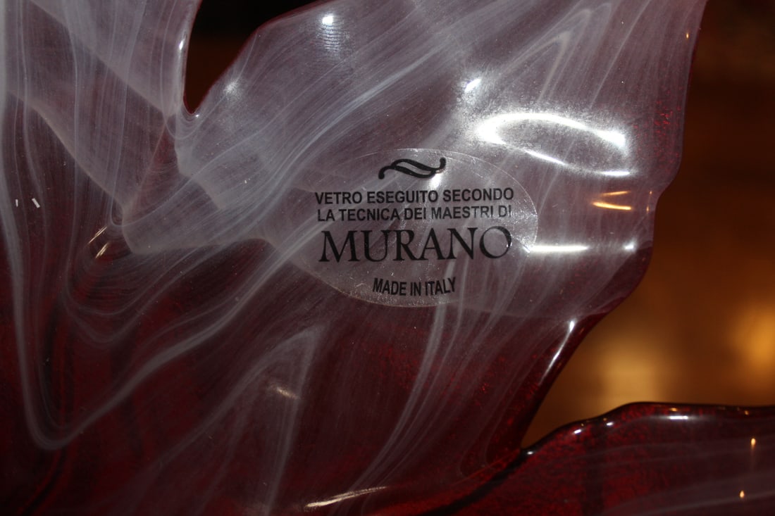 Large Murano Leaf Bowl - 5