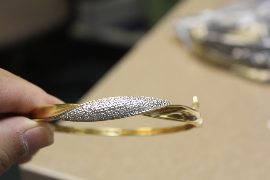 Sterling Bangle Bracelet - 2