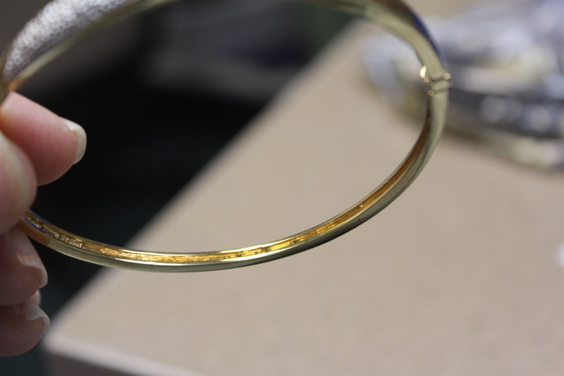 Sterling Bangle Bracelet - 3