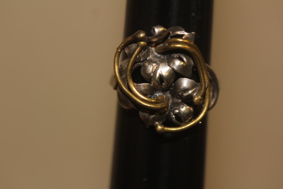 Sterling and Copper Ring: as shown