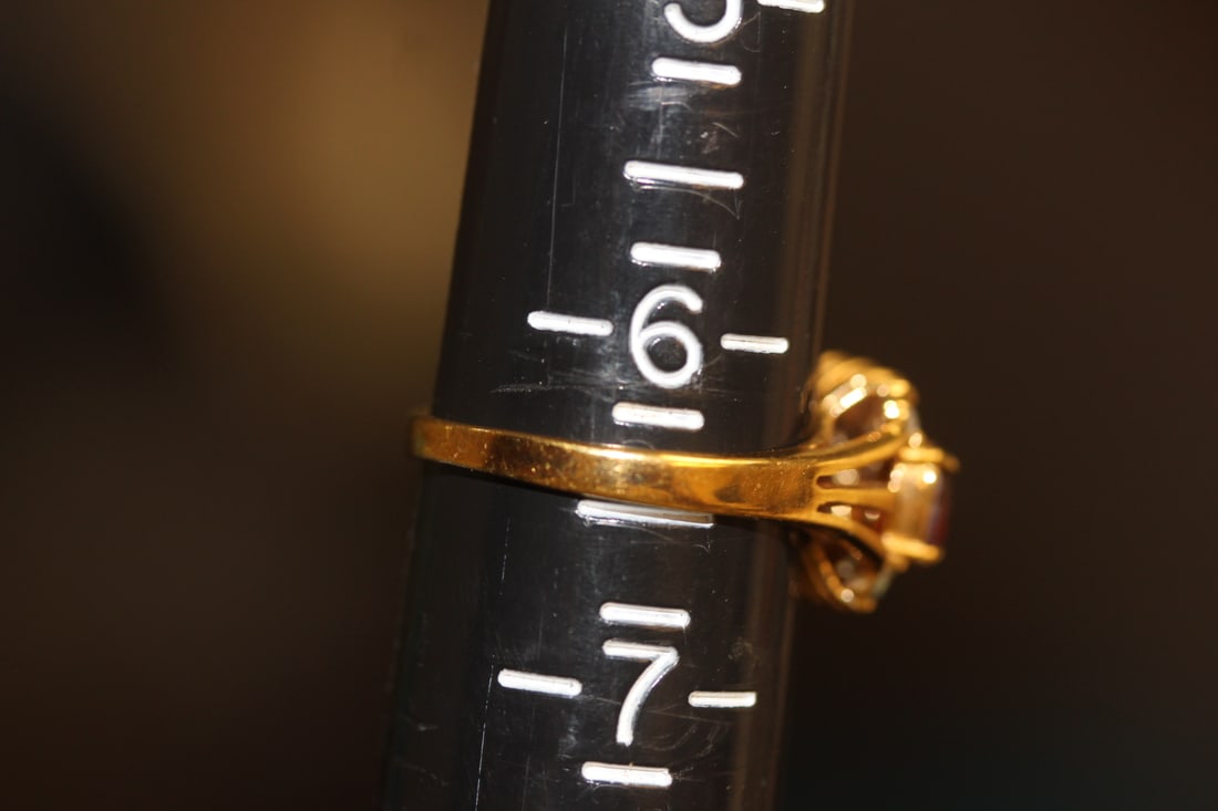 Gold Filled and Stone Ring - 5