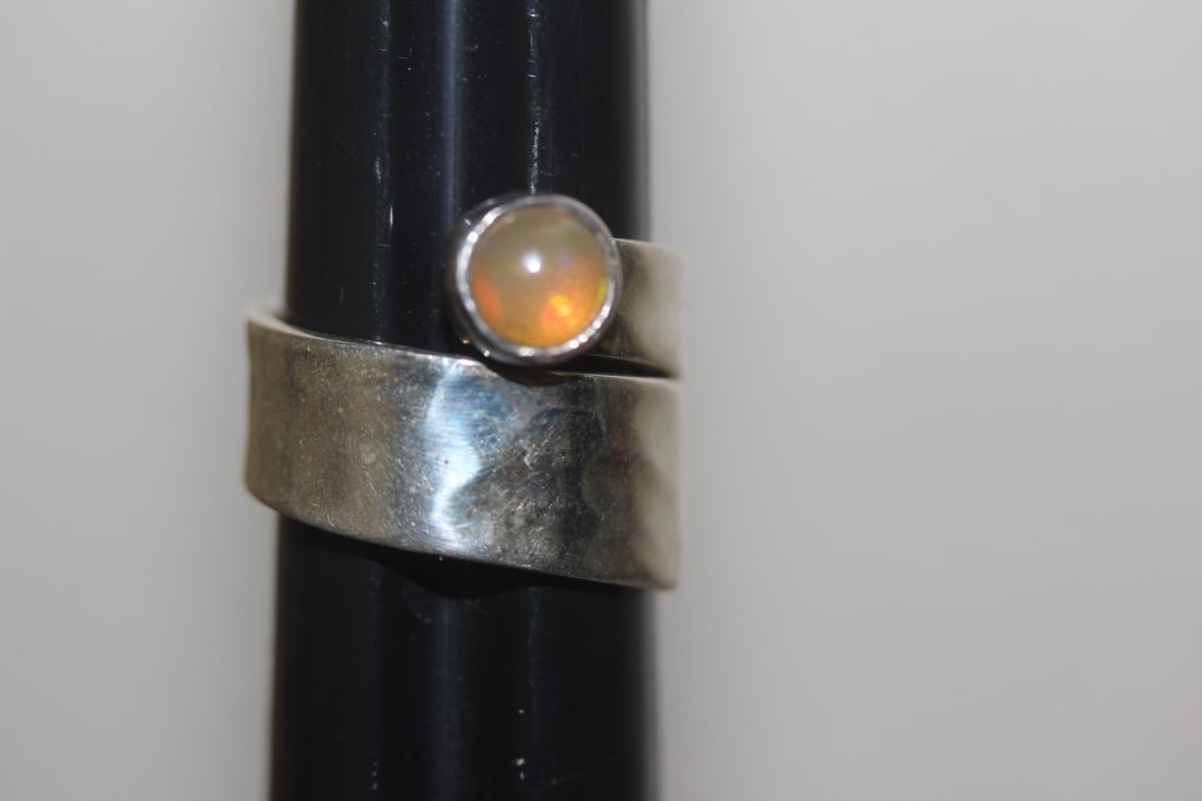 Sterling and Stone Ring - 5