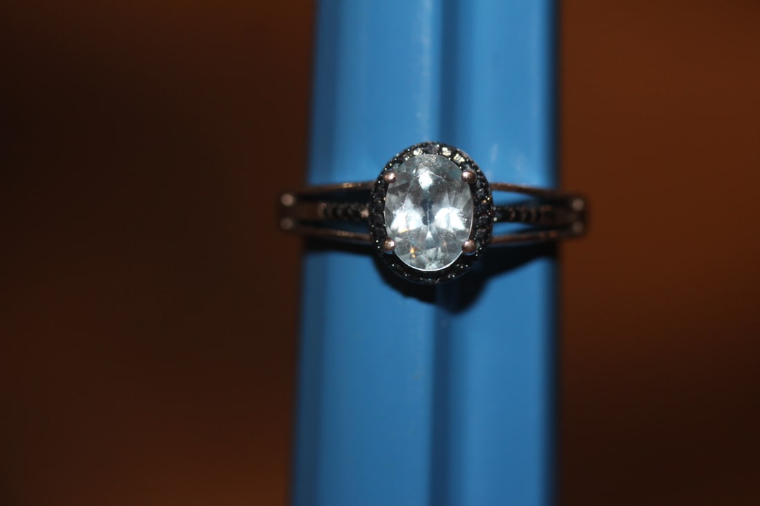 Sterling and Gemstone Ring: as shown on photos