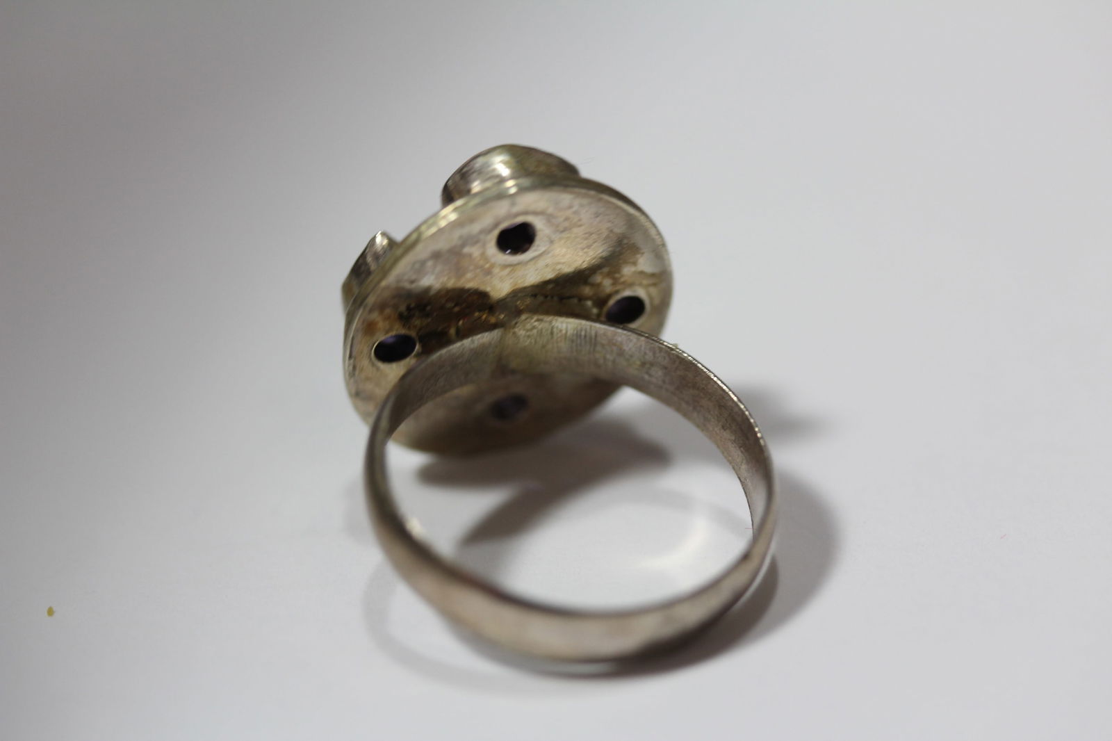 A Sterling and Gemstone Ring - 4