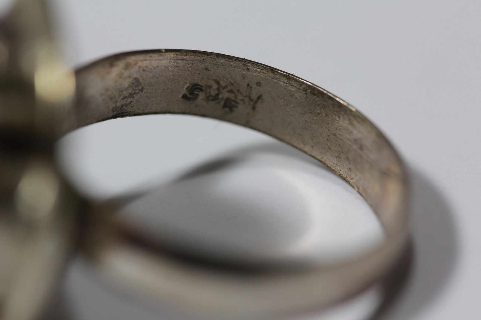 A Sterling and Gemstone Ring - 6