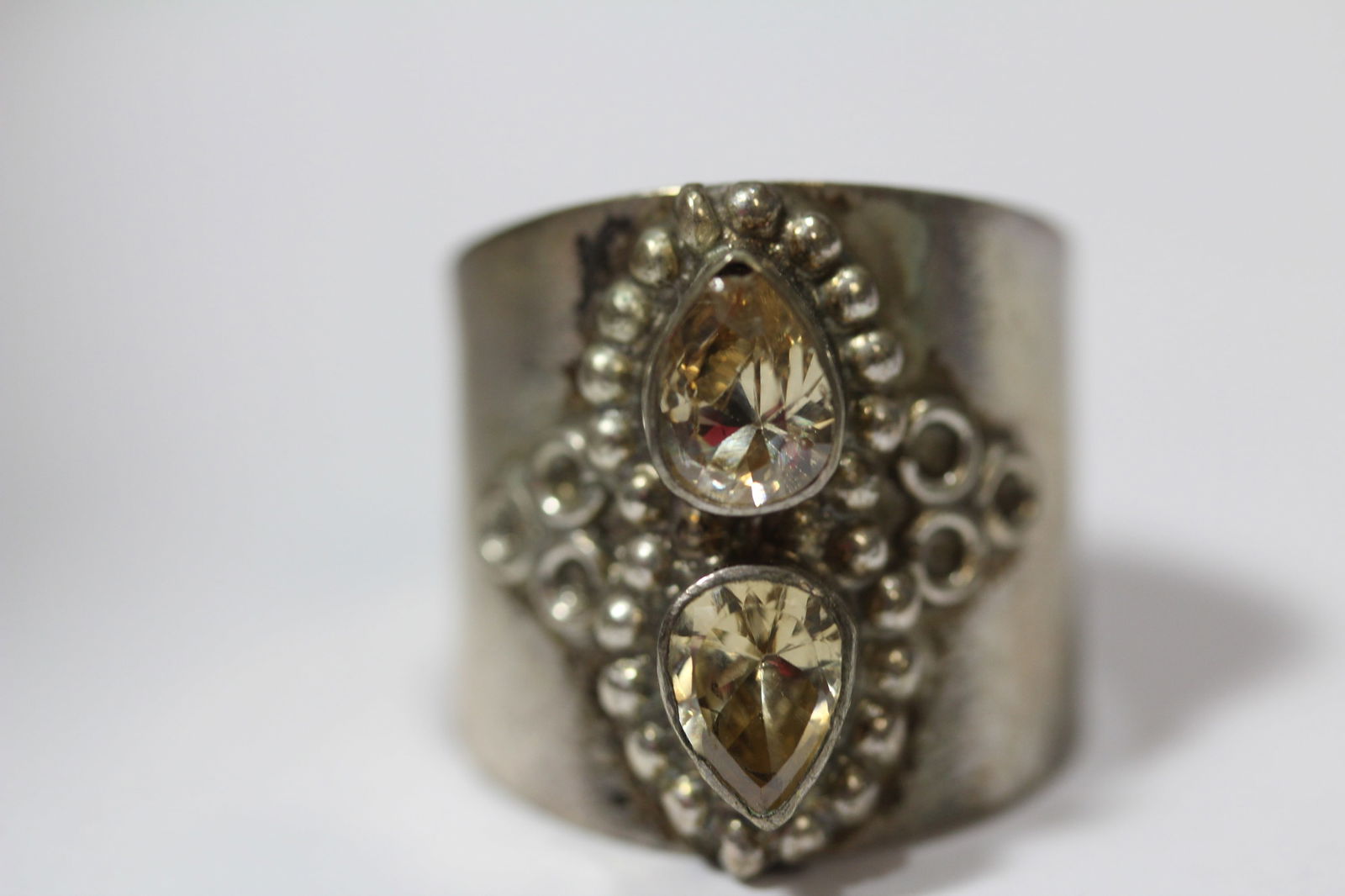 A Sterling And Gemstone Ring - 5