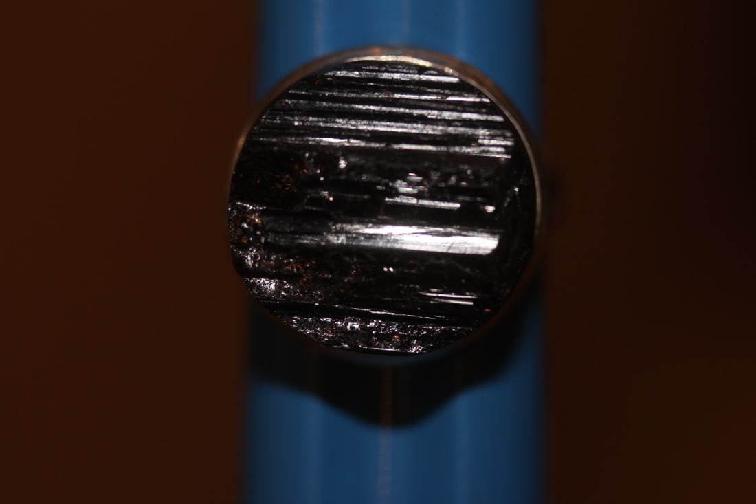 Sterling and Black Stone Ring: as shown