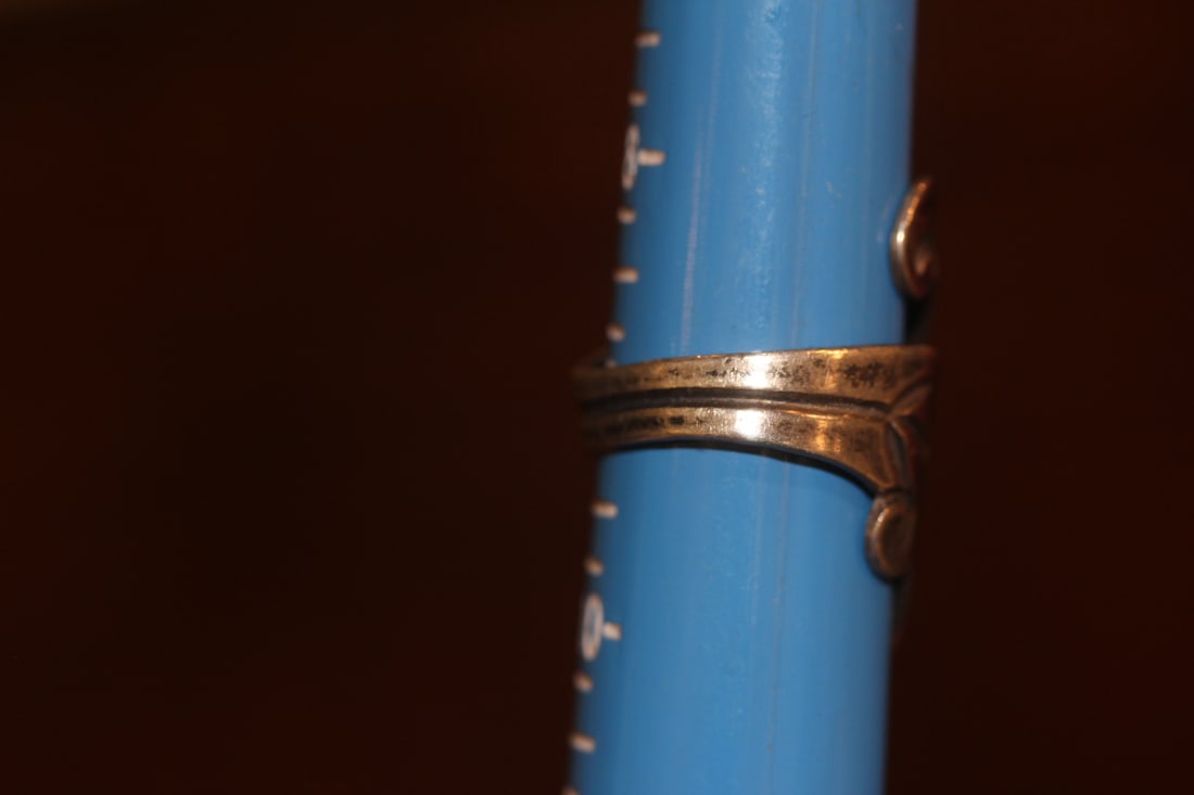 Sterling Leaf Form Ring - 5