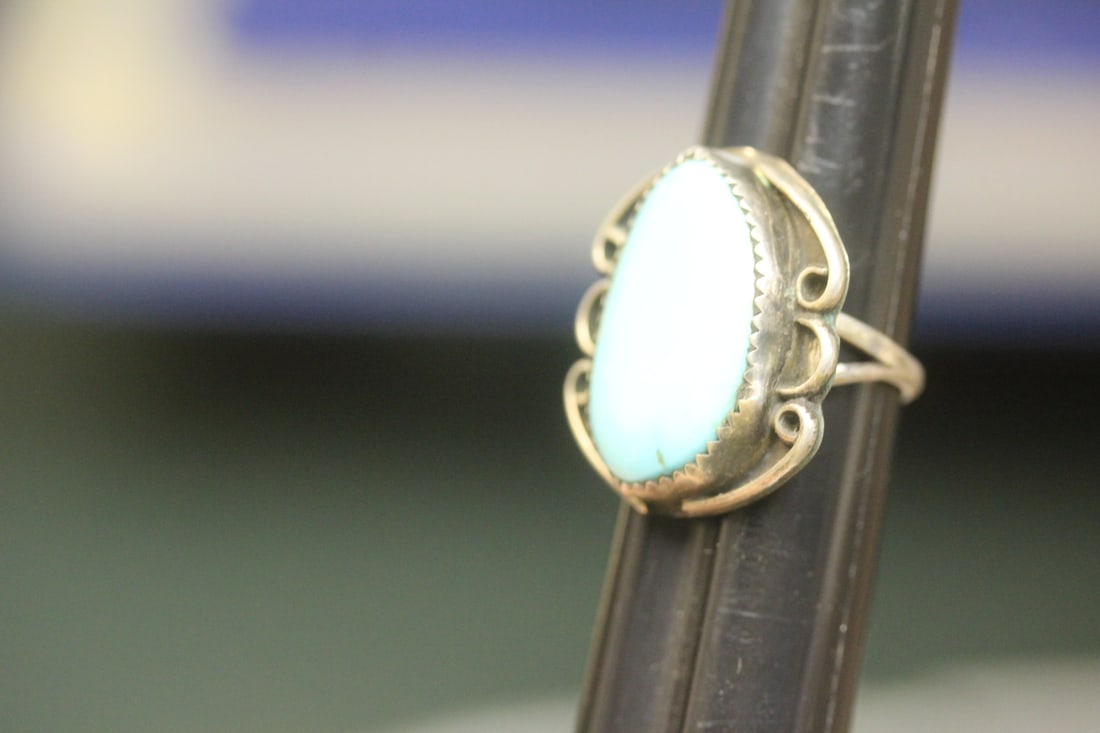 Sterling and Turquoise Ring - 5