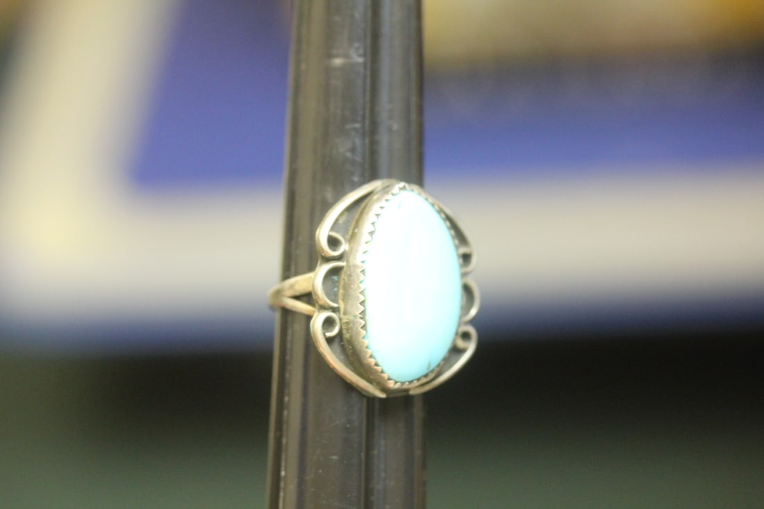 Sterling and Turquoise Ring - 6