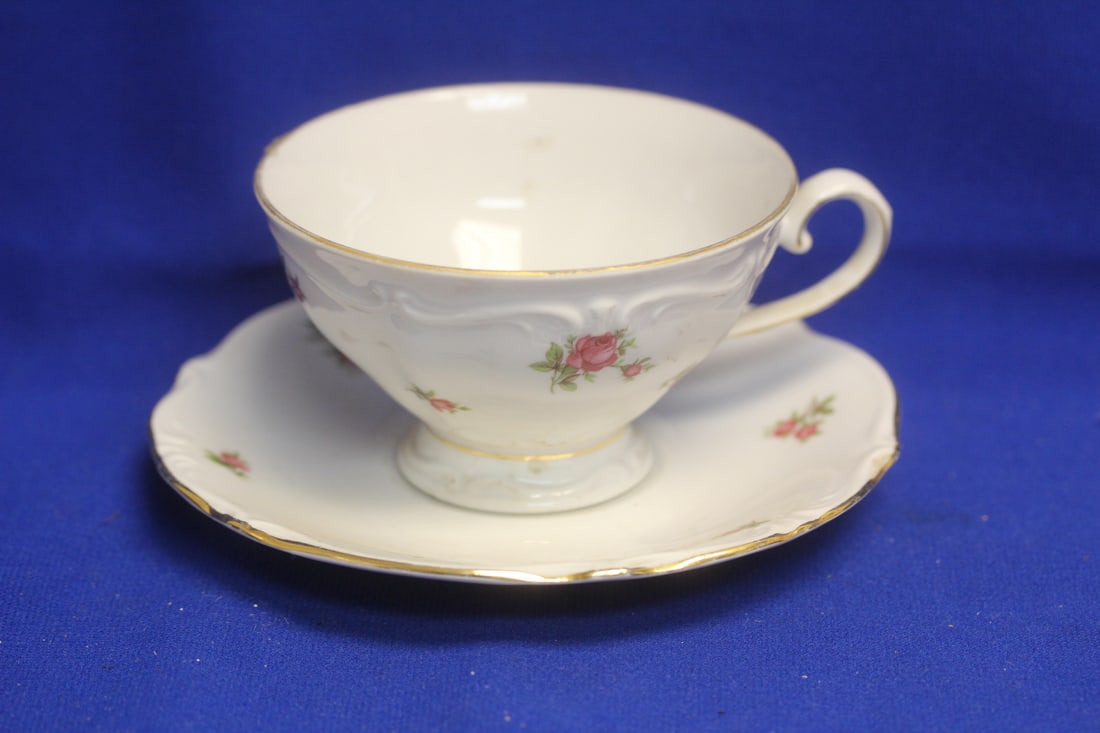 Bavaria Cup and Saucer: cup= 4 1/8" in diameter