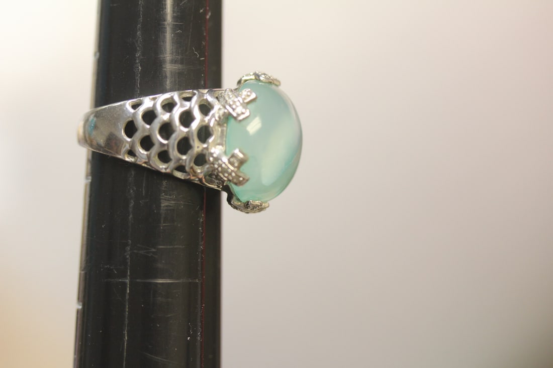 Sterling and Gemstone Ring - 5