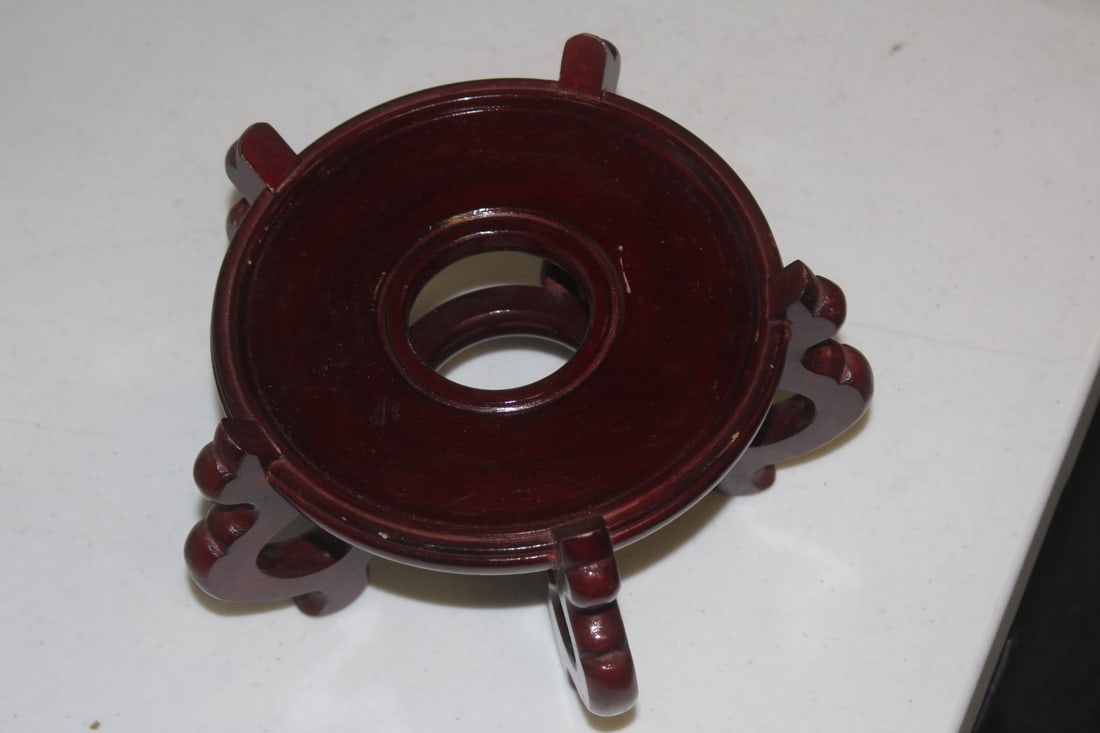 Chinese Wooden Vase Stand (1 of 4)