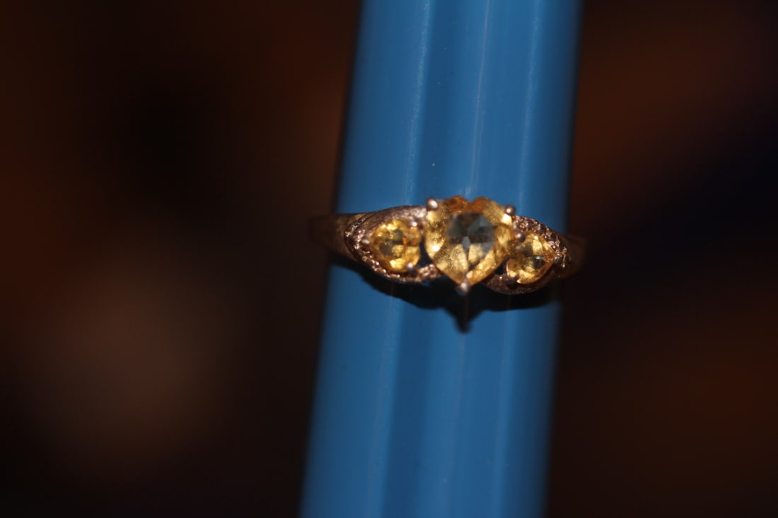 Sterling and Gemstone Ring: as shown on photos