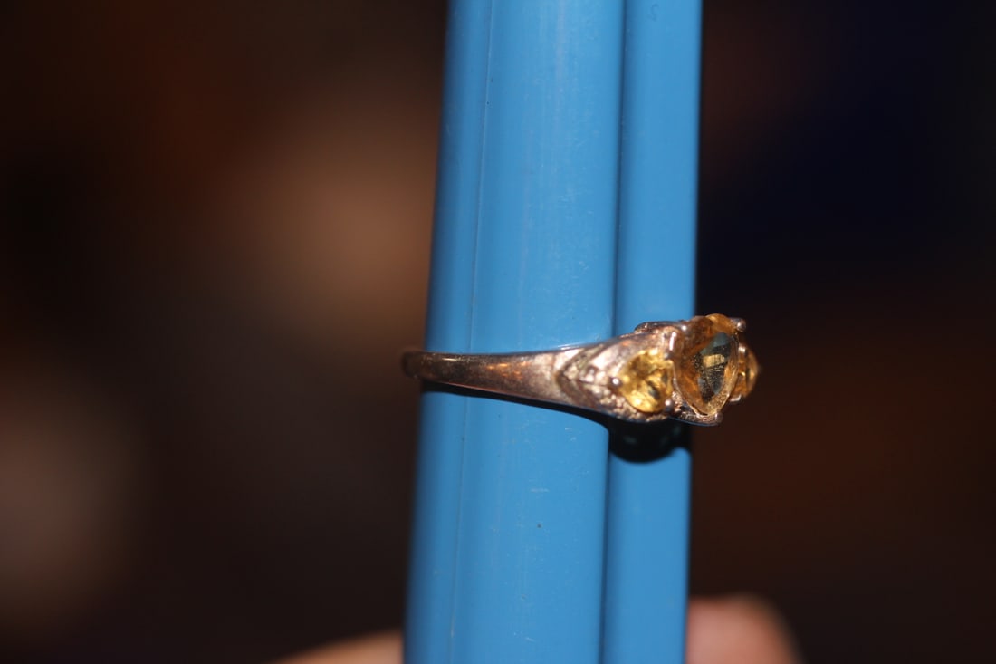 Sterling and Gemstone Ring - 5