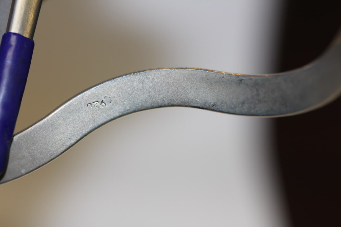 A Sterling Bangle Bracelet - 4