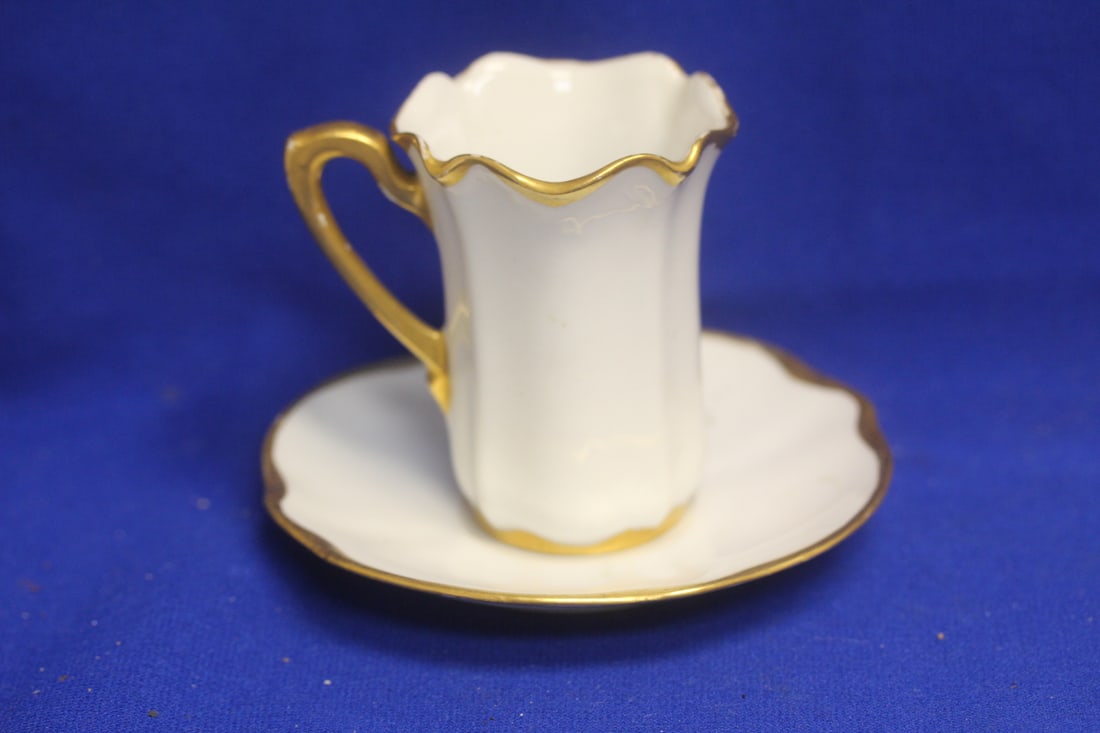 R.S. Prussa Demitasse Cup And Saucer: cup= 3 1/4" in diameter