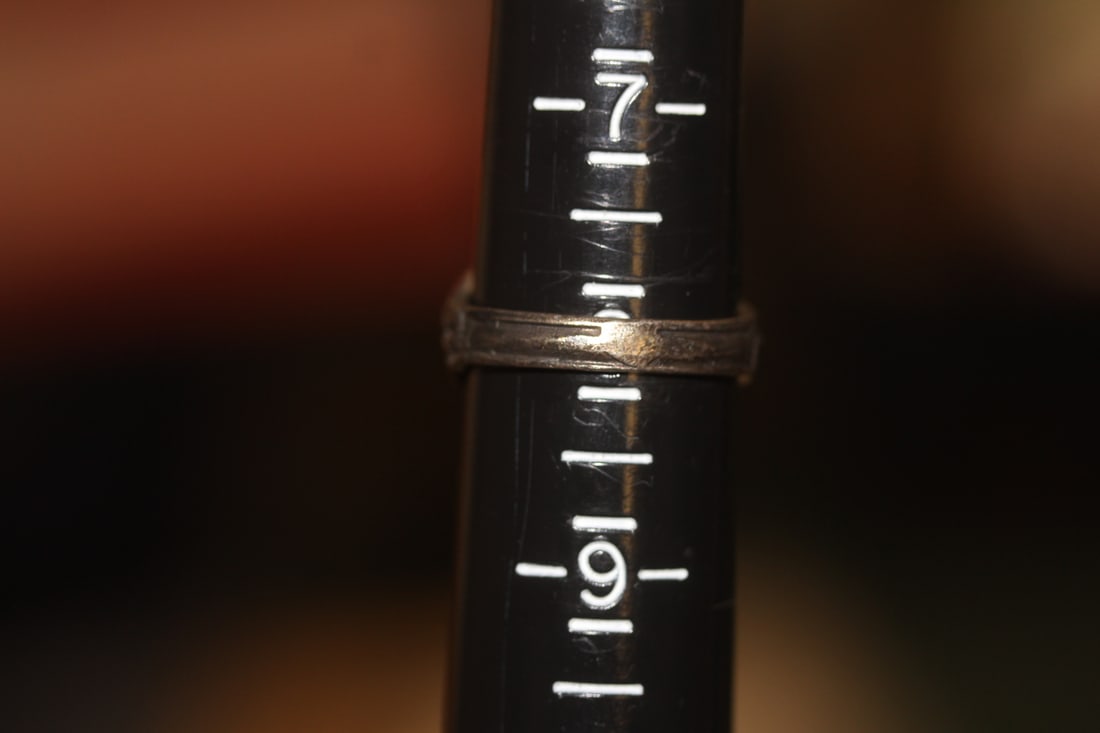 Antique Marked Silver Ring - 5