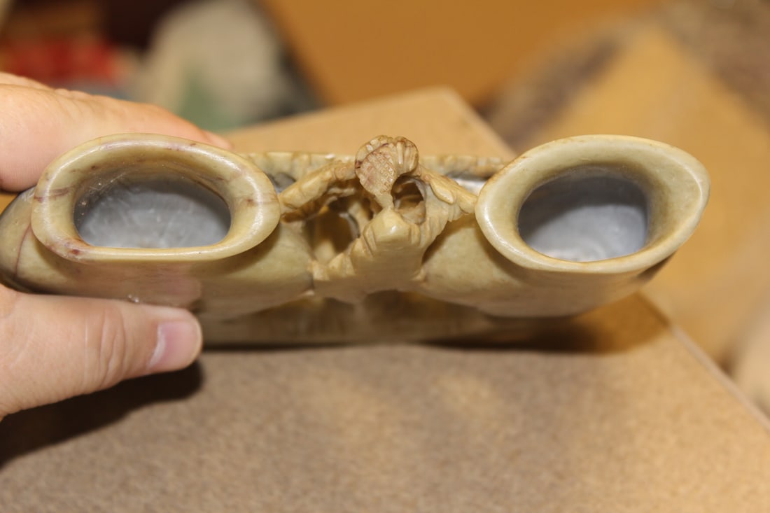 Soapstone Double Vase - 3