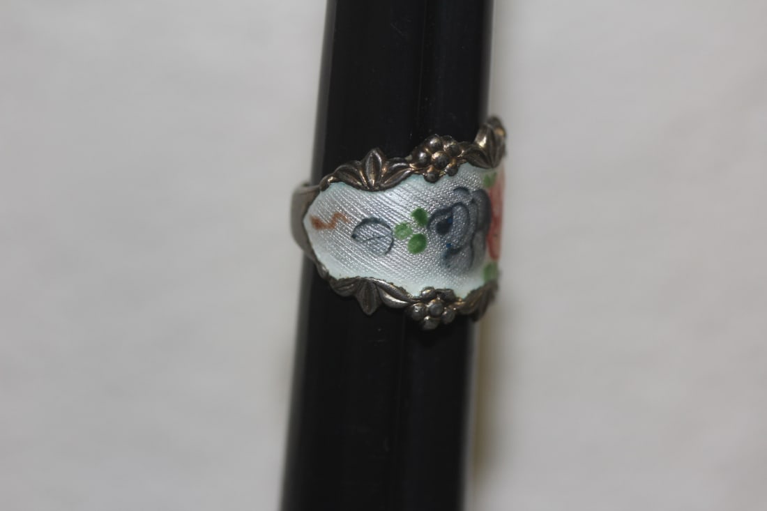 Enamel Sterling Ring - 2